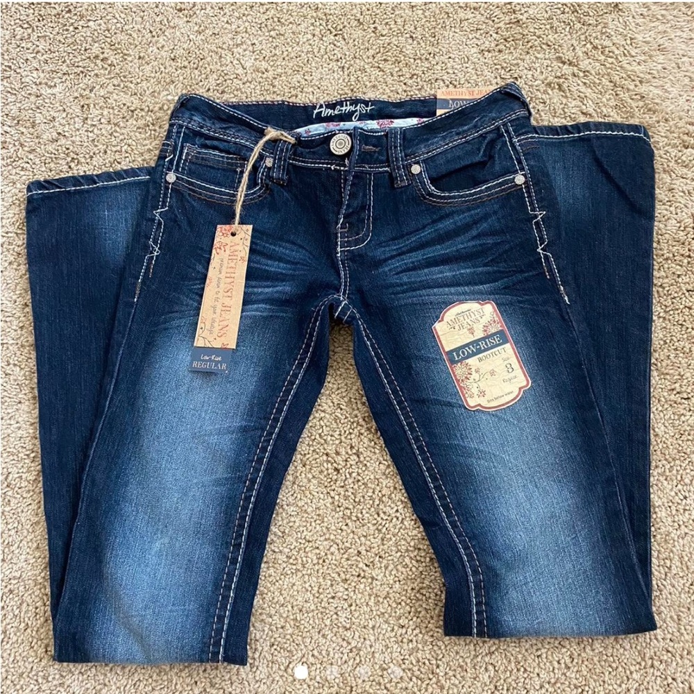 Amethyst low-rise Bootcut jeans